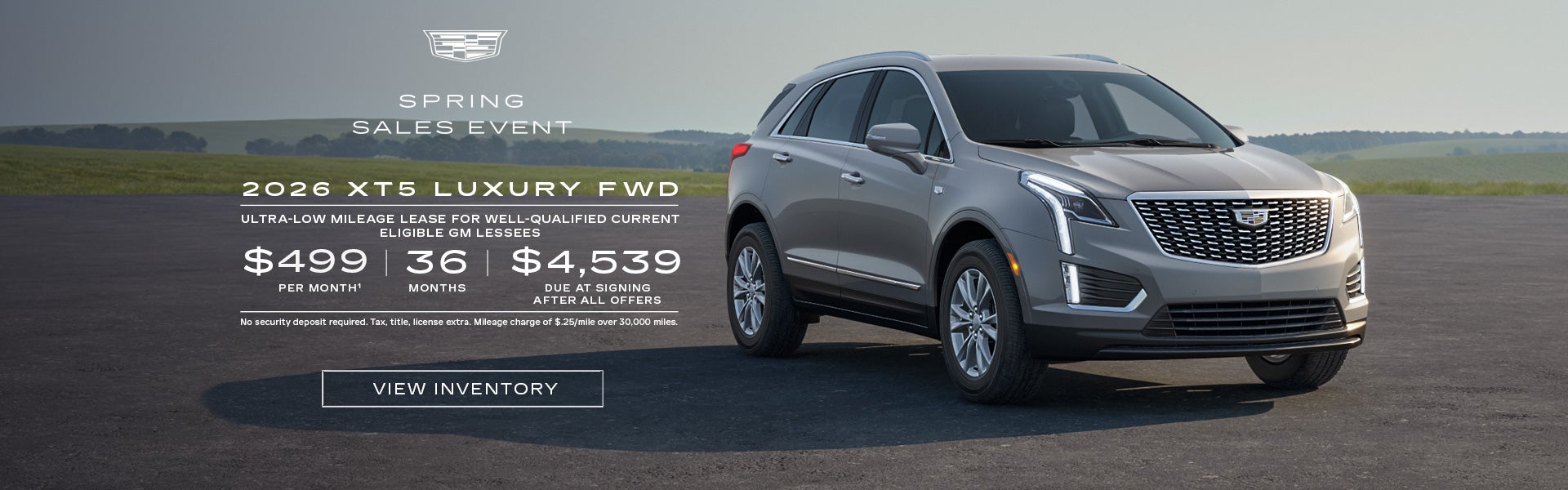 2026 XT5 LUXURY. Ultra low mileage lease for well qualified current eligible GM lessees. $499 per...